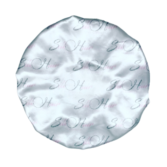 WHITE SATIN REVERSIBLE BONNET