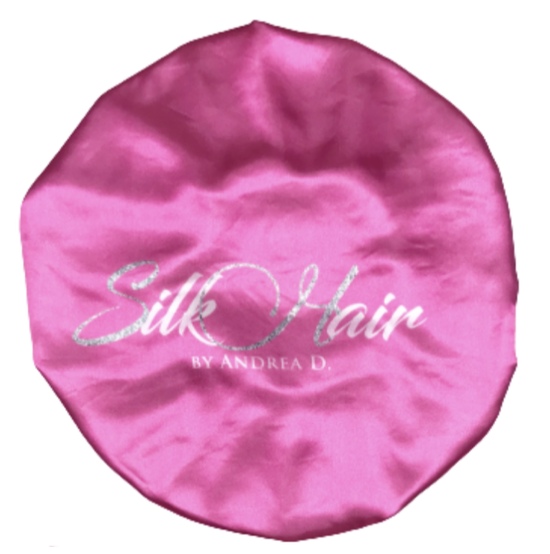 Pink Satin Reversible Bonnet